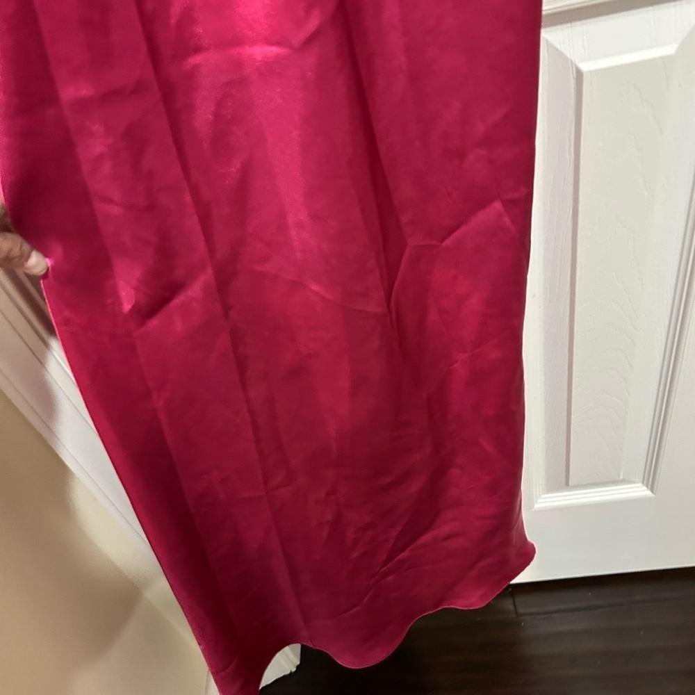 Frederick's of Hollywood Vibrant Pink long slip dress medium - Picture 3 of 5